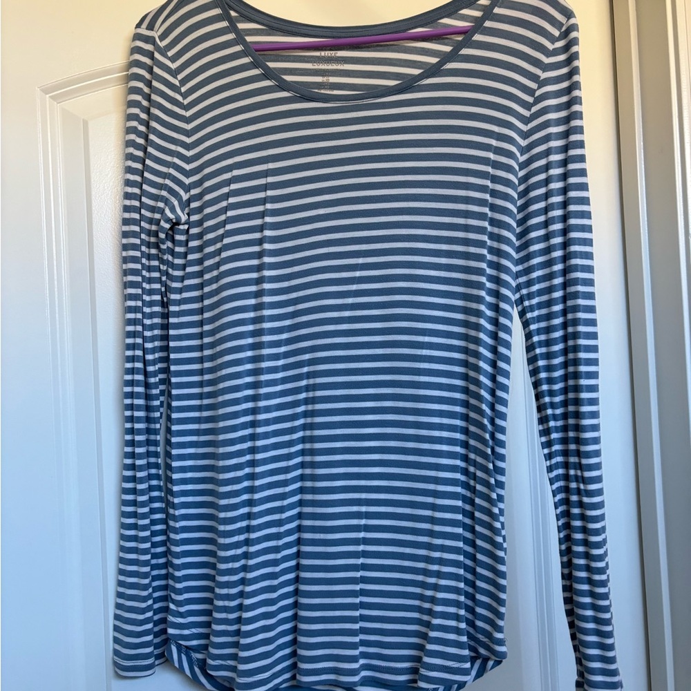 Gap lux striped long sleeve short size xs
